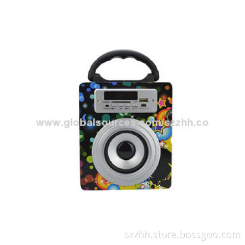 Wooden Speaker with 5W Power, Customized Designs Welcomed